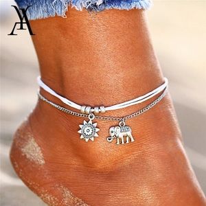 Lucky Elephant Ankle Women Bracelet